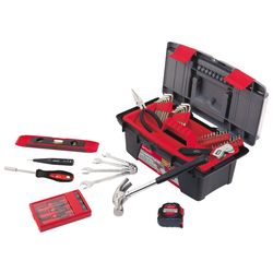 Apollo Tools Household Tool Kit Red 53 pc.