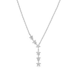 Montana Silversmiths Women's Guiding North Crystal Silver Necklace Water Resistant