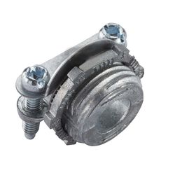 Halex 3/8 in. D Zinc Clamp Connector For AC, MC and NM 50 pk