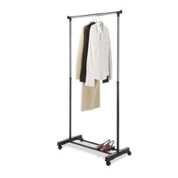Whitmor 66 in. H X 33 in. W X 18-1/4 in. L Chrome Adjustable Garment Rack