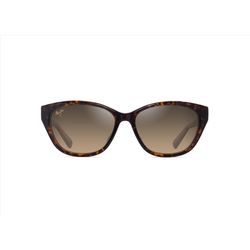 Maui Jim Punono Sunglasses Unisex Shiny Dark Havana Frame HCL Bronze Lens Polarized