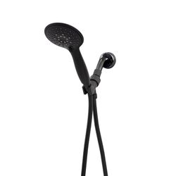 Whedon Blaster Massage Matte Black Plastic 6 settings Handheld Showerhead 1.8 gpm
