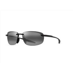 Maui Jim Hookipa Ultra Sunglasses Unisex Matte Black Frame Neutral Gray Lens Polarized
