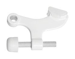 National Hardware Zinc White Hinge Pin Door Stop Mounts to door .75 in.
