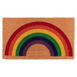 KAF Home 17 in. W X 30 in. L Multi-Color Coir Door Mat