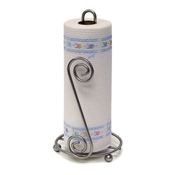 Spectrum Scroll Steel Paper Towel Holder 13 in. H X 6.5 in. W X 6.5 in. L