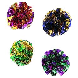 Spot For Cat Assorted Mylar Balls Cat Toy 4 pk