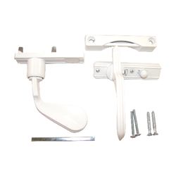 Barton Kramer Satin White Metal InSwing Latch 1 pk