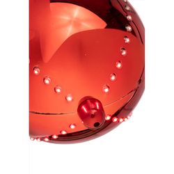 Celebrations Platinum LED Red Lighted Ornament 6 in. Hanging Decor