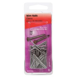 HILLMAN Anchor Wire 1-1/4 in. Wire Bright Steel Nail Flat Head