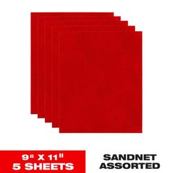 Diablo SandNet 9 in. L X 11 in. W Assorted Grit Ceramic Blend All Purpose Sandpaper 5 pk