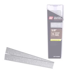 Grip-Rite 5/8 in. L X 18 Ga. Straight Strip Electro Galvanized Finish Nails 1000 pk