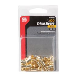 Gardner Bender 18-10 Ga. Solid Copper/Stranded Crimp Connectors Gold 100 pk
