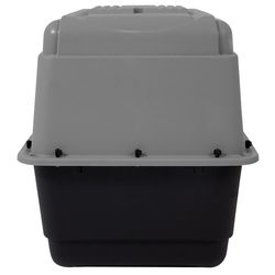 Aspen Pet Pet Porter Medium Plastic Pet Kennel Gray 24 in. H X 22.5 in. W X 32 in. D