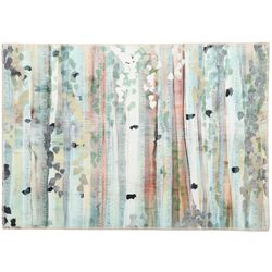 Olivia's Home 22 in. W X 32 in. L Multi-Color Neutral Birch Forest Polyester Accent Rug