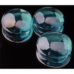 Bond Bodega Blue Gloss Glass Fire Pit Lava Glass