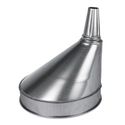 Funnel King Metallic 10.5 in. H Galvanized Steel 6 qt Funnel