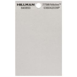 HILLMAN 3 in. Reflective Black/Silver Vinyl Self-Adhesive Special Character Blank 1 pc