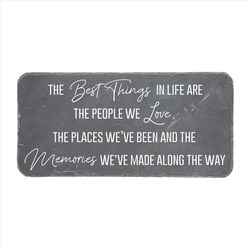 Pavilion Stones with Stories Gray Cement/Stone 7.75 in. H X 16 in. L X 0.75 in. W Best Things Steppi