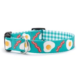 Up Country Teal Brunch Bunch Nylon Dog Collar Medium