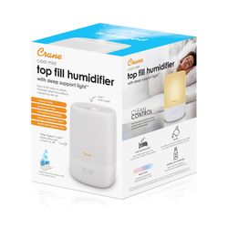Crane 1 gal 500 sq ft 3-in-1 Aroma Diffuser Humidifier W/Mood Light