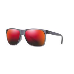 Maui Jim Pailolo Sunglasses Men's Translucent Matte Gray Frame Hawaii Lava Lens Polarized