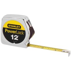 Stanley PowerLock 12 ft. L X 0.5 in. W Compact Tape Measure 1 pk