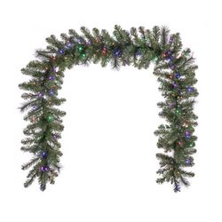 Celebrations Platinum 14 in. D X 9 ft. L LED Prelit Multicolored Mixed Pine Christmas Garland