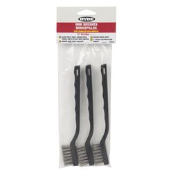 Hyde 10 in. L Stainless Steel Mini Bristle Brush