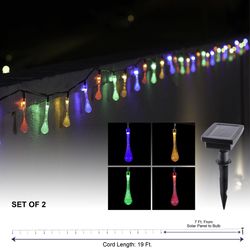 Alpine LED String Lights Multicolored 228 in. 20 lights
