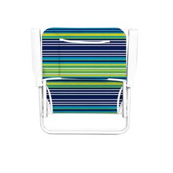 Caribbean Joe White Steel Frame Foldable Lounge Chair