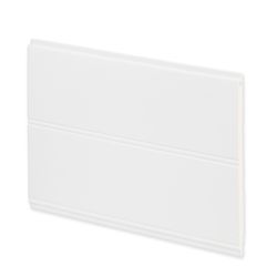 Inteplast Building Products .25 in. H X 7.40 in. W X 96 in. L Prefinished White PVC Wall Planking