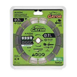 Gator FastCut 7 in. D X 5/8 and 7/8 in. Diamond Segmented Rim Saw Blade 1 pk