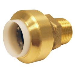 Apollo Tectite Push to Connect 1/2 in. PTC in to X 1/2 in. D MPT Brass Adapter