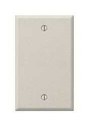 Amerelle Pro Wrinkle Almond 1 gang Stamped Steel Blank Wall Plate 1 pk