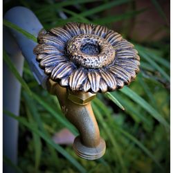 Festive Faucets Sunflower Antique Outdoor Faucet Handle