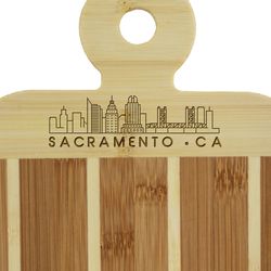 Totally Bamboo 9 in. L X 6 in. W X 0.5 in. Bamboo Serving & Cutting Board
