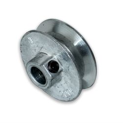 Chicago Die Cast 2 in. D X 1/2 in. D Zinc Single V-Grooved Pulley