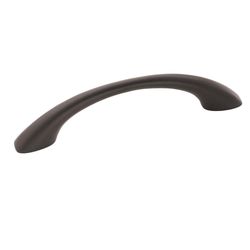 Amerock Contemporary Arch Cabinet Pull 3-3/4 in. Matte Black Black 10 pk