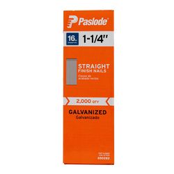 Paslode 1-1/4 in. L X 16 Ga. Straight Strip Galvanized Finish Nails 2,000 pk