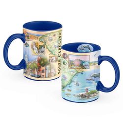 Xplorer Maps South Carolina Ceramic Mug 1 pk