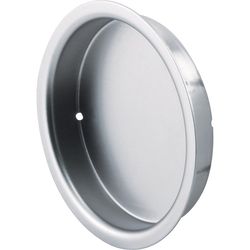 Prime-Line 2.13 in. L Satin Nickel Silver Steel Flush Mortise Finger Pull