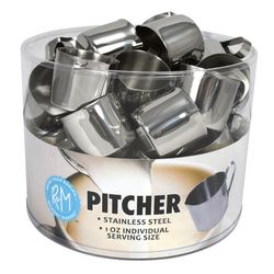R&M International Corp Silver Stainless Steel Mini Pitcher 1 oz