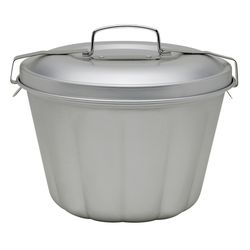 Harold Import 6-3/8 in. W X 12-1/2 in. L Steam Pudding Mold Silver 1 pc