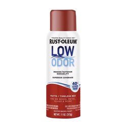 Rust-Oleum Low Odor Matte Timeless Red Spray Paint 11 oz