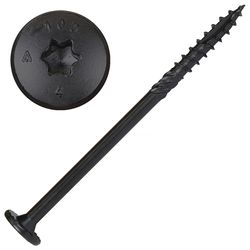 Screw Products NOVA #18 in. X 5 in. L Star Black Steel Lag Screw 50 pk