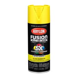 Krylon Fusion All-In-One Gloss Sunbeam Paint+Primer Spray Paint 12 oz