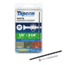 Tapcon 1/4 in. in. X 3-1/4 in. L Star Flat Head High/Low Concrete Screws