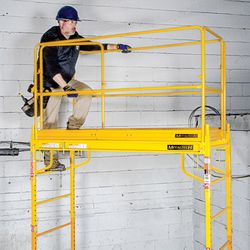 Metal Tech Steel Yellow Scaffolding Guard Rail 1 pk