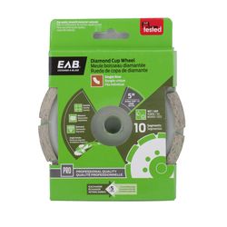 Exchange-A-Blade 5 in. D X 7/8 in. Segmented Single Row Cup Grinding Wheel 1 pc